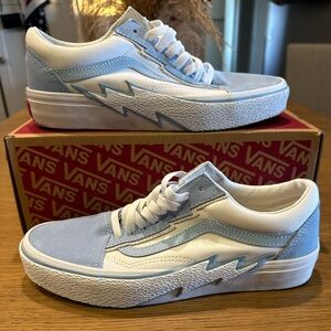 ⚡️ Vans Baby Blue Old Skool Bolt - Nearly New ⚡️
